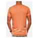 Pánske tričko bez potlače S1051 - oranžové