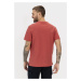 Tričko Camel Active Henley 1/2 Arm Faded Red