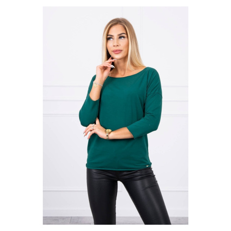 Casual dark green blouse