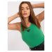 ZELENÝ REBROVANÝ BASIC TOP -DHJ-TP-8962.20-GREEN