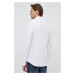 Košeľa Calvin Klein pánska, biela farba, slim, s klasickým golierom, K10K109891