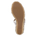 MARIAMARE Remienkové sandále 'ILSA'  krémová / zlatá / strieborná