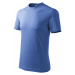 Malfini Basic Detské tričko 138 azúrovo modrá