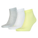Unisex ponožky 906978 Quarter Soft A'3 šedo-bielo-žlté - Puma