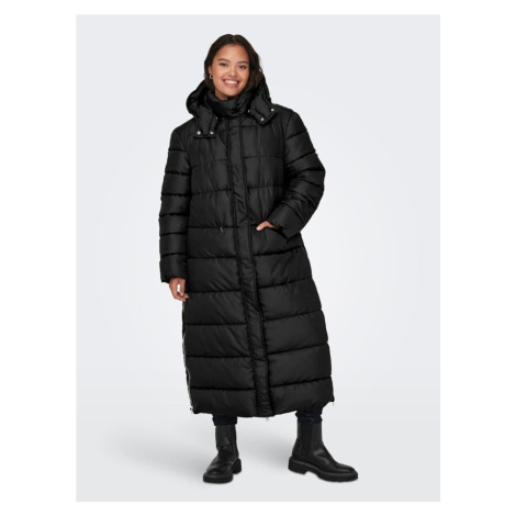 Čierny dámsky prešívaný zimný kabát JDY Duran