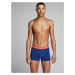 JACK & JONES Boxerky 'Lee'  modrá / tmavočervená / čierna / biela