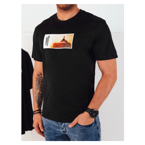 Men's T-shirt with black Dstreet print