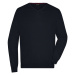 James & Nicholson Pánsky bavlnený sveter JN659 - Čierna