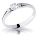 Cutie Diamonds Elegantný zásnubný prsteň z bieleho zlata s diamantmi DZ6866-2105-00-X-2 55 mm