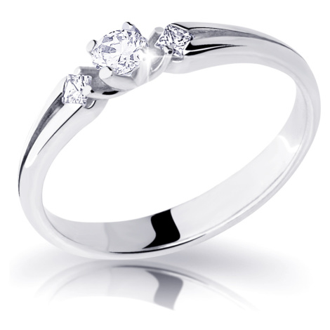 Cutie Diamonds Elegantný zásnubný prsteň z bieleho zlata s diamantmi DZ6866-2105-00-X-2 54 mm Cutie Jewellery