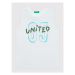 United Colors Of Benetton Súprava top a kraťasy 3096CK001 Biela Regular Fit