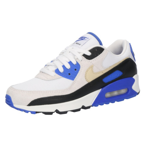 Nike Sportswear Nízke tenisky 'AIR MAX 90'  modrá / pastelovo žltá / biela