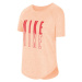 Nike SS TROPHY GFX TOP G Dievčenské tričko, oranžová, veľkosť