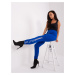 Cobalt blue sweatpants with pockets