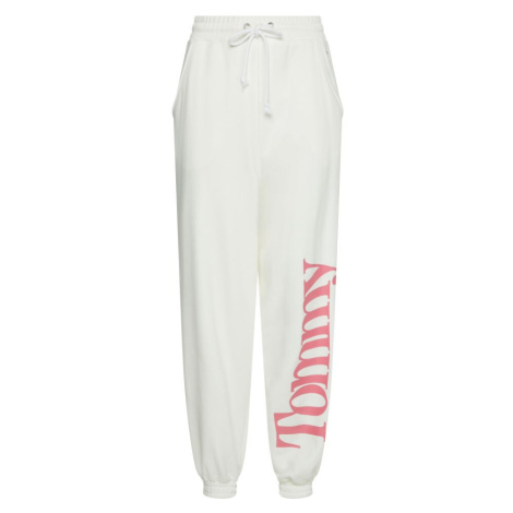 Tommy Jeans Tepláky - TJW BOLD TOMMY SWEATPANT biele