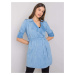 Women's blue raincoat