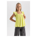 DEFACTO Girl&#39;s Sleeveless Viscose Blouse