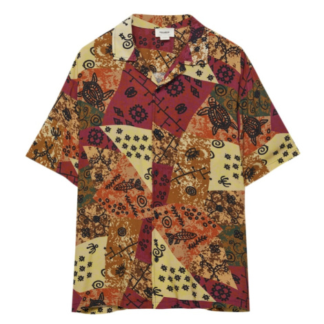 Pull&Bear Košeľa  okrová / zmiešané farby Pull & Bear