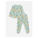 LC Waikiki Crew Neck Long Sleeve Patterned Baby Boy Pajama Set