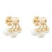 Tory Burch Náušnice Kira Pearl Front-Back Earring 153672 Zlatá