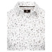 Biela pánska košeľa s čiernymi vzormi Dstreet DX2439