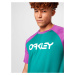 OAKLEY Funkčné tričko 'SEAL BAY'  petrolejová / neónovo fialová / biela
