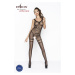 Passion BS045 black - Bodystocking Farba: Čierna