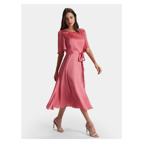 Swing Koktejlové šaty 5AG14500 Ružová Regular Fit