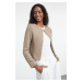 Trendyol Beige Crop Lined Sequin Detailed Jacket-Look Knitwear Cardigan