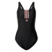 ADIDAS PERFORMANCE Športové jednodielne plavky  čierna / ružová