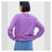 Svetr GAP V Neck Sweater Lilac Blossom Melange