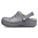 Crocs BAYA LINED CLOG T Detské šľapky, sivá, veľkosť 23/24