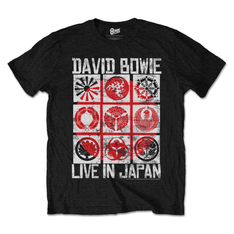 David Bowie tričko Live in Japan Čierna