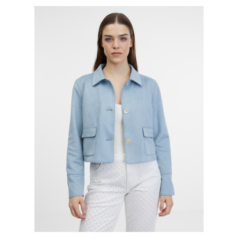 Orsay Women's Blue Suede Jacket - Women's