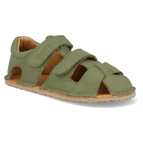 Barefoot dětské sandály Froddo - Flexy Avi olive zelené