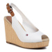 Tommy Hilfiger Espadrilky Iconic Elena Sling Back Wedge FW0FW04789 Écru