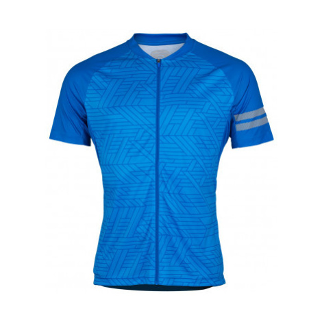 Pánske cyklistické tričko pohodlné celorozopínacie MATHIAS - blue Northfinder