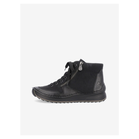Čierne dámske členkové topánky Rieker