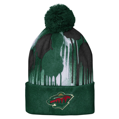 Minnesota Wild detská zimná čiapka Paint Splatter Cuffed