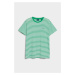 TRIČKO GANT STRIPED T-SHIRT MID GREEN