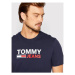 Tommy Jeans Tričko Corp Logo DM0DM15379 Tmavomodrá Regular Fit