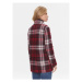 Tommy Hilfiger Prechodný kabát Tartan WW0WW40256 Červená Regular Fit