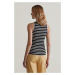 TRIČKO GANT STRIPED TANK TOP BLACK