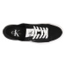 Calvin Klein FLATFORM+ CUPSOLE LOW TXT Dámske nízke tenisky, čierna, veľkosť