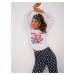 Women's pyjamas white blue