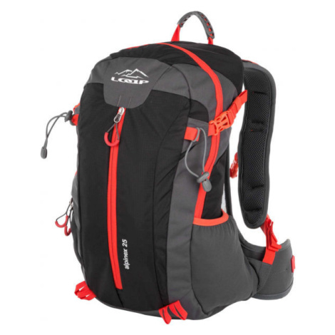 Červeno-čierny turistický batoh 25 l LOAP Alpinex 25