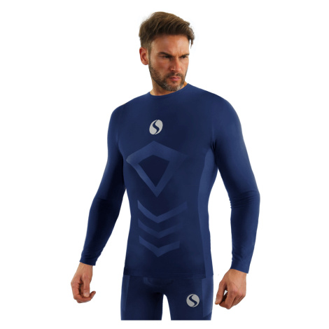 Sesto Senso Man's Thermo Longsleeve Top CL40 Navy Blue