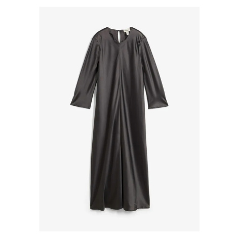 Midi šaty z lesklého saténu bonprix