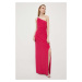 Šaty Lauren Ralph Lauren ružová farba,maxi,rovný strih,253751483