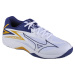 Bielo-tmavomodrá pánska volejbalová obuv Mizuno Thunder Blade Z V1GA237043